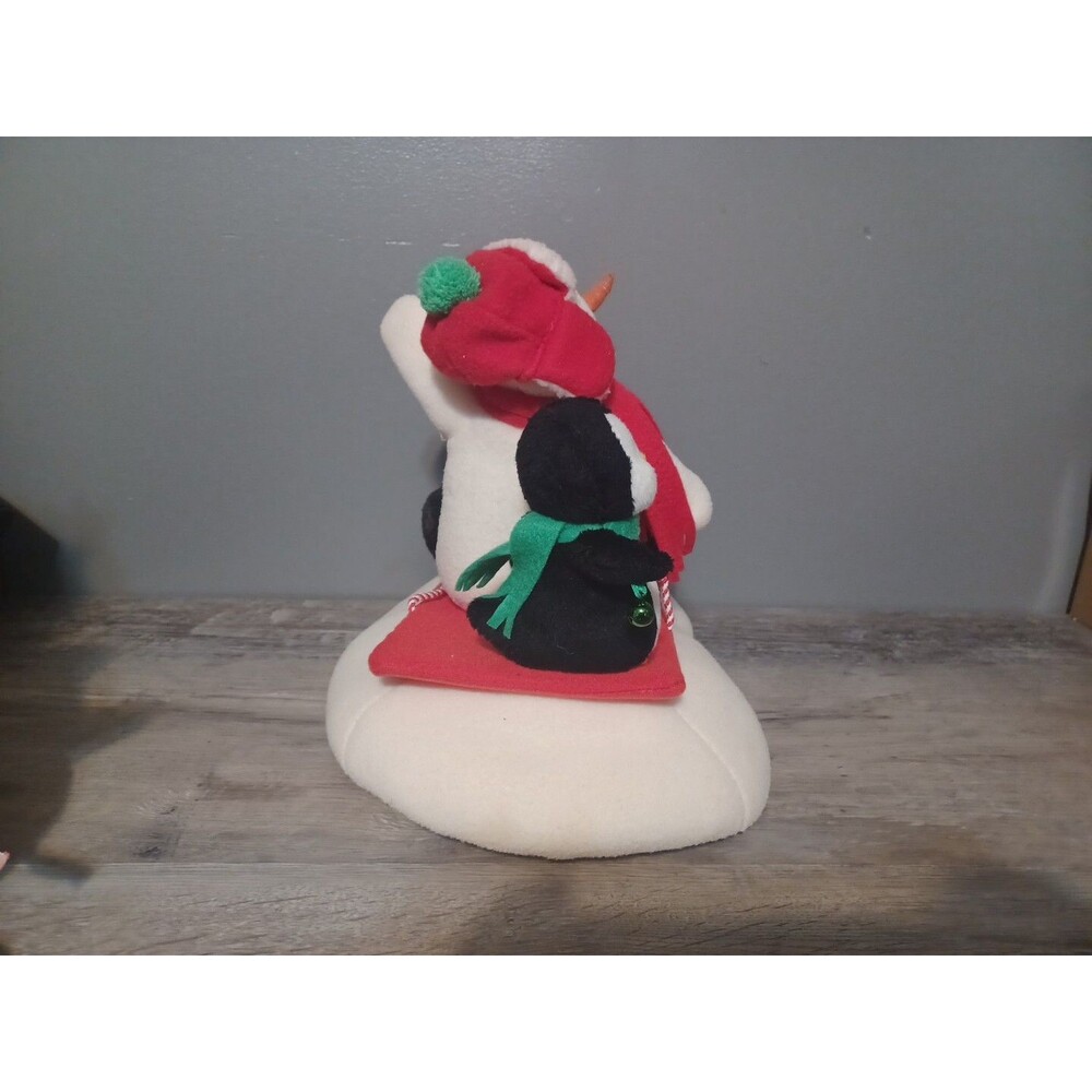 HALLMARK Jingle Pals Animated Musical Plush Snowman Penguin Dog Sleigh Ride 2007 - Picture 4 of 7